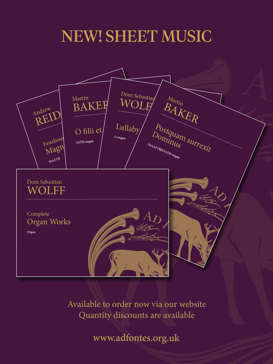 🎼 We are excited to launch a range of musical scores, including newly engraved editions of music by Dom Sebastian Wolff, Martin Baker, Andrew Reid and others.
🔗Explore the catalogue now! bit.ly/4h8HPTe