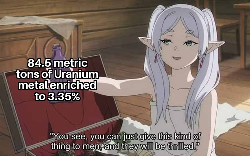 This is the initial fuel loading of an AP1000 reactor.
#ClimateEmergency #ClimateCrisis #Climate #energy #EnergyTransition #Energie #Energiewende #nuclear #NuclearEnergy #prosperity #Memes