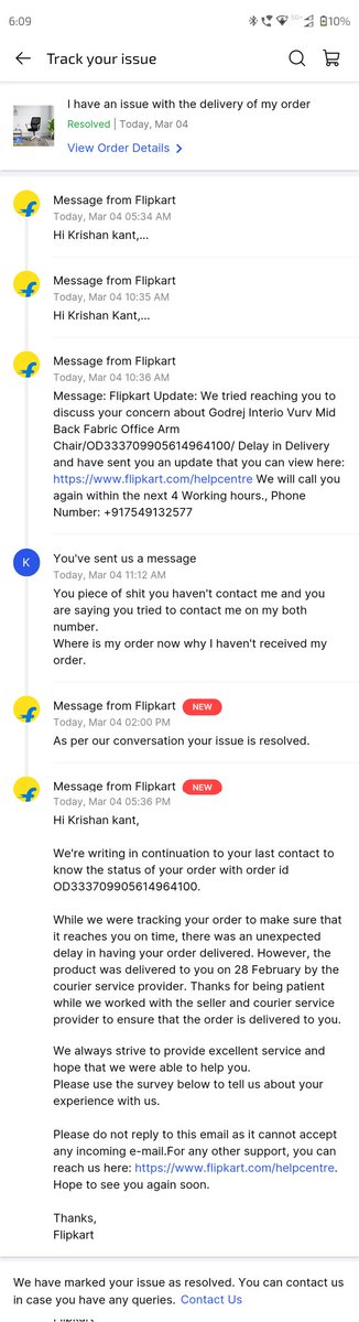 Krishan49751069's tweet photo. @flipkartsupport @FlipkartStories And now this is showing @Flipkart @flipkartsupport https://t.co/a7cmluPmcj