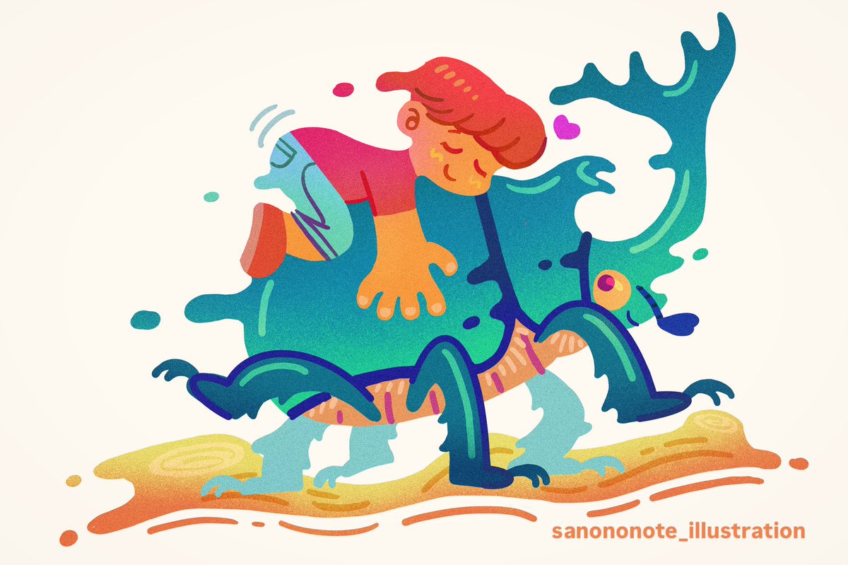 2年以上ぶりの投稿です…！また定期的にポストしていきたいと思います。。
早速ですがポップで可愛いカブトムシのイラスト描きました！