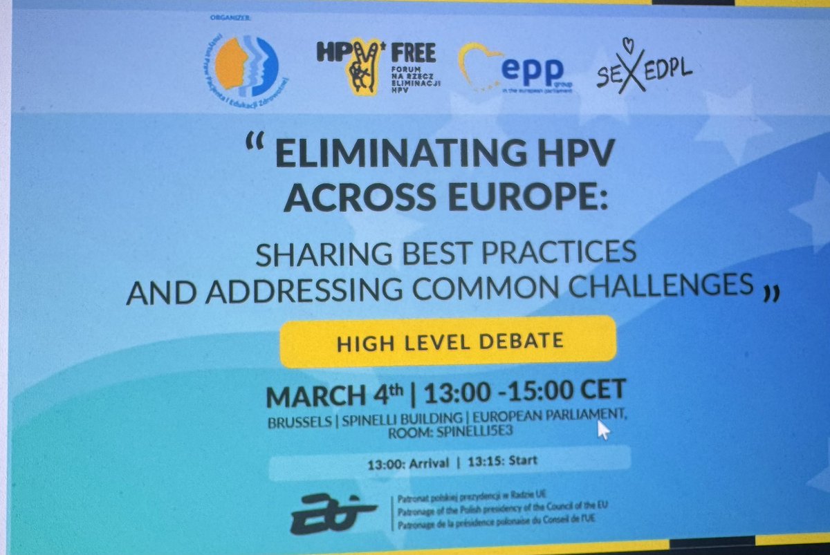 Stella Kyriakides (@skyriakideseu) on Twitter photo Thankyou <a href="/JarubasAdam/">Adam Jarubas</a> for inviting me to take part <a href="/Europarl_EN/">European Parliament</a> discussing Eliminating HPV across Europe – sharing best practices and addressing common challenges #hpvawarenessday #hpvalliance. Thankyou <a href="/JarubasAdam/">Adam Jarubas</a> for inviting me to take part <a href="/Europarl_EN/">European Parliament</a> discussing Eliminating HPV across Europe – sharing best practices and addressing common challenges #hpvawarenessday #hpvalliance.