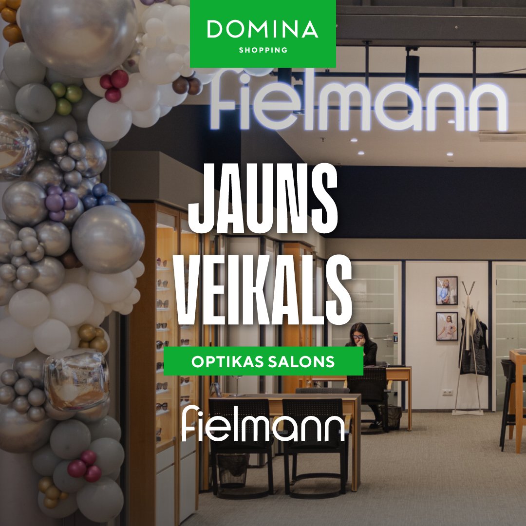 Optikas salons <a href="/FielmannLv/">FielmannLv</a> tagad arī Dominā! 👓

✔️Plaša briļļu un lēcu izvēle.
✔️Jaunākās kolekcijas saulessbrilles.
✔️Populāru zīmolu briļļu ietvari.
✔️Bezmaksas redzes pārbaude.
✔️Pieredzējuši speciālisti.

Neaizmirsti parūpēties par savu acu veselību! 👁️