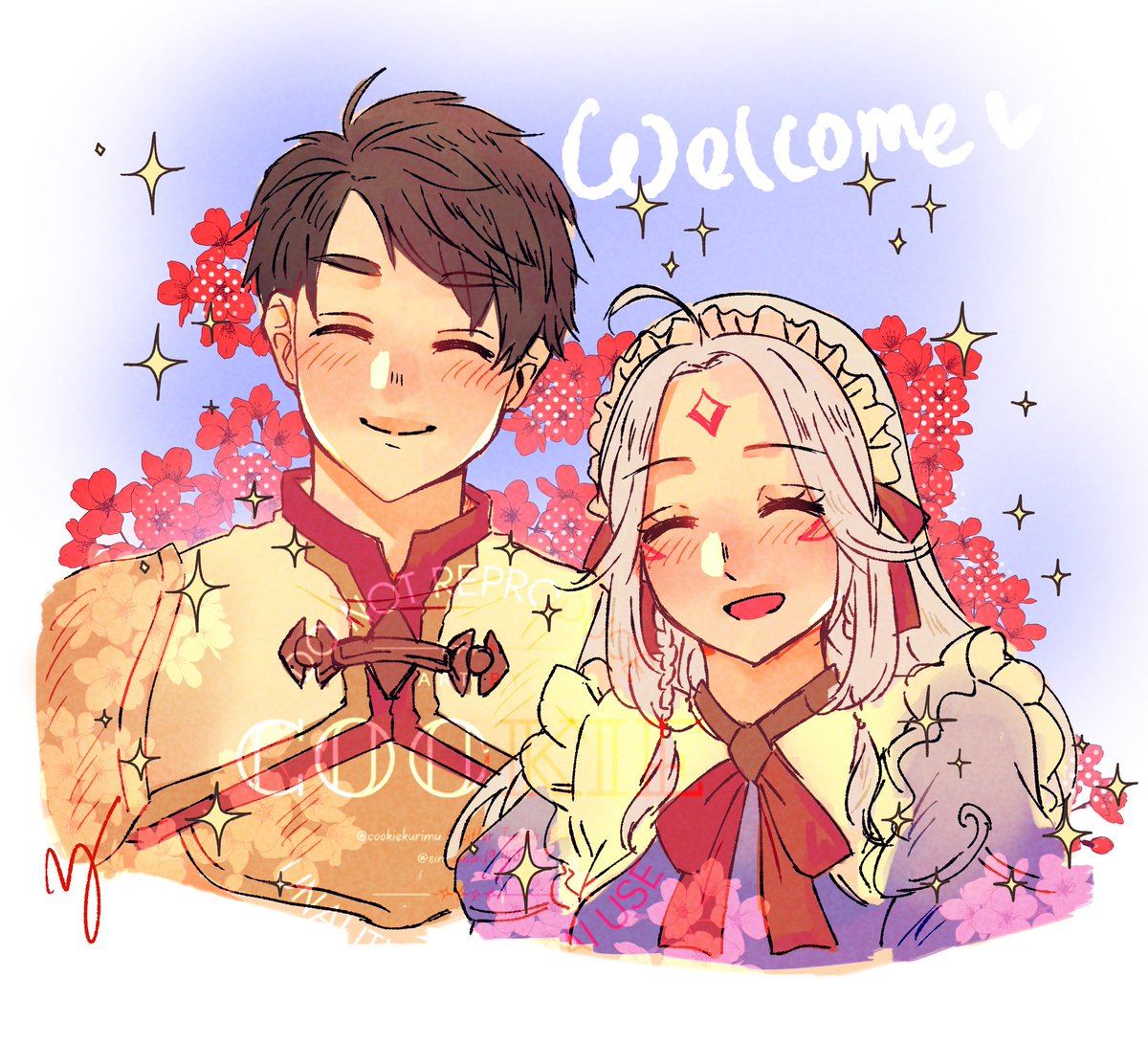 cookiekurimu's tweet photo. A quick art to welcome our new protagonists into the Suikoden universe!!! 🥰🥰🥰
#SuikodenSP #SuikodenStarLeap #GensuiFanworks https://t.co/zOhV9zBBbV