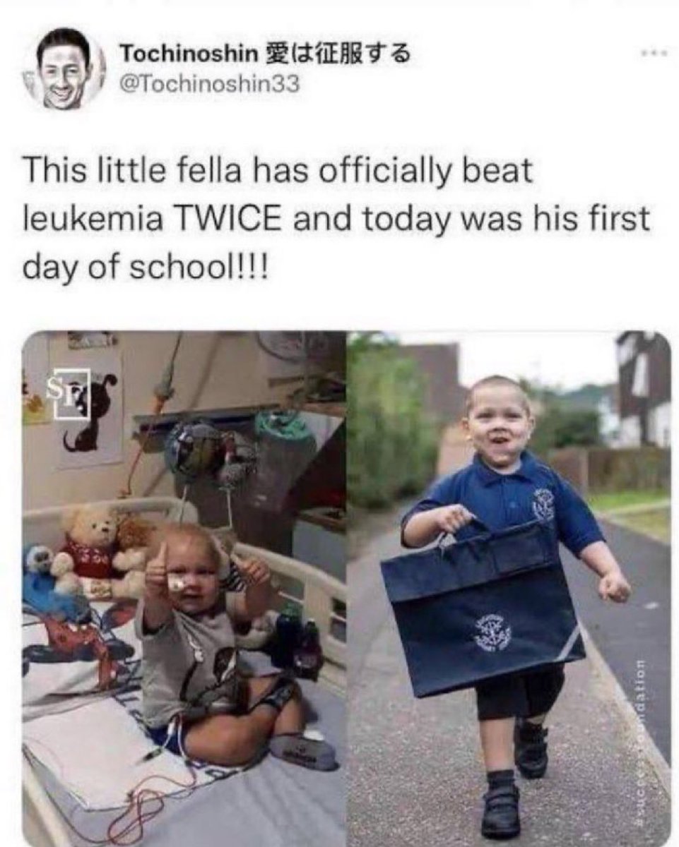 This little fella has officially beat leukemia TWICE !!!