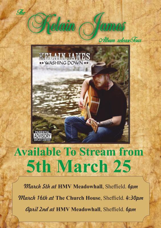 Wednesday 5 March from 6PM
Special #hmvlive performance from Kelain James - album launch !!
FREE ENTRY 💘☮️
#newmusic #sheffieldmusicscene