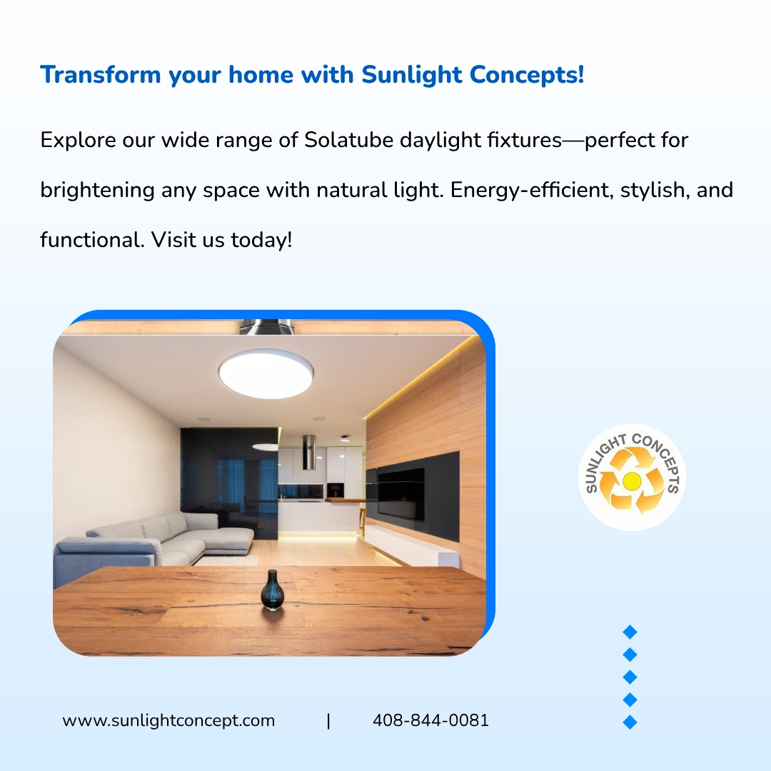 sunlightconcept's tweet photo. Transform your home with Sunlight Concepts! Explore our wide range of Solatube daylight fixtures—perfect for brightening any space with natural light. Energy-efficient, stylish, and functional. Visit us today!

#SustainableDesign #EcoFashion #InteriorStyle #Stylish https://t.co/aOgMzNru7s