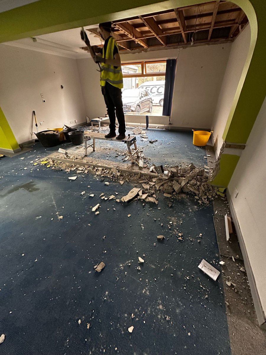 posltd's tweet photo. It is great to be back out on-site at another, new Office fit-out project.

We are underway as we look to create a new and modern workspace for our client.

Contact POS Group for all of your workplace needs - including fit-out, furniture, design, refurbishment and flooring. https://t.co/Huhjr1CHyD