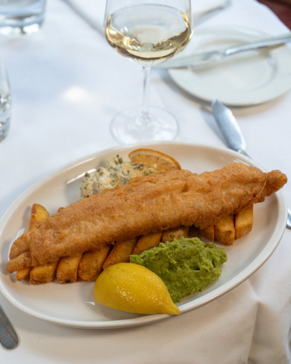 Who’s joining us for fish &amp; chips today? 

We’re open from 12 noon – the perfect excuse to tuck into our crispy, golden fish &amp; chips! Whether you're dining in or soaking up the atmosphere at our oyster bar, we’d love to see you.

#EnglishsOfBrighton #FishAndChips #BrightonEats