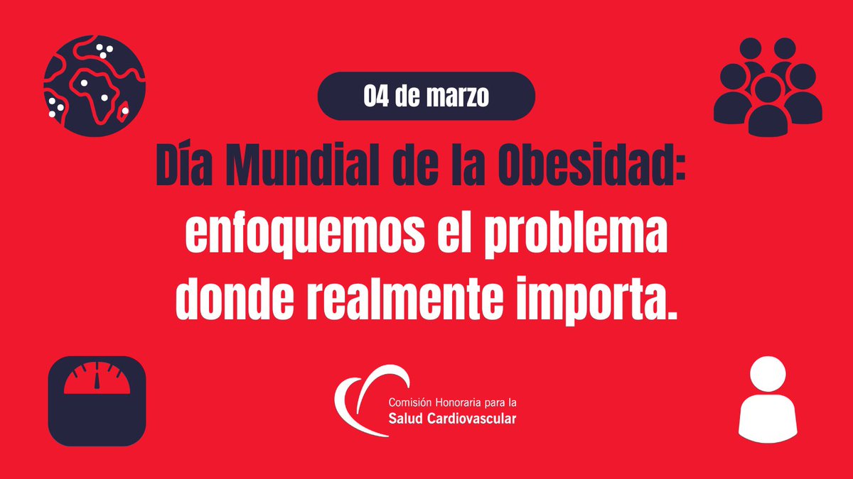Hoy 4 de marzo reflexionamos sobre la obesidad como enfermedad crónica y compleja. No puede reducirse solamente a “hábitos individuales". La obesidad es un problema de salud pública que requiere respuestas sistémicas. 

Abrimos hilo 👇 ¿qué opinás de esto?