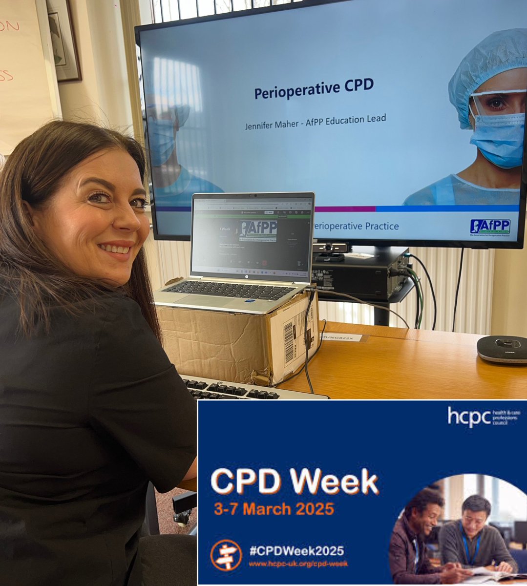 SaferSurgeryUK's tweet photo. We're doing our bit for HCPC CPD Week! Jen Maher, hosted this mornings live webinar on Perioperative CPD for ODP's.π»Coming soon to AfPP's Webinars On-Demand.
AfPP have plenty of CPD opportunities! Take a browse https://t.co/innYO2algp
#CPDWeek2025 #AfPP #perioperativecpd #odp https://t.co/IROrESbAup