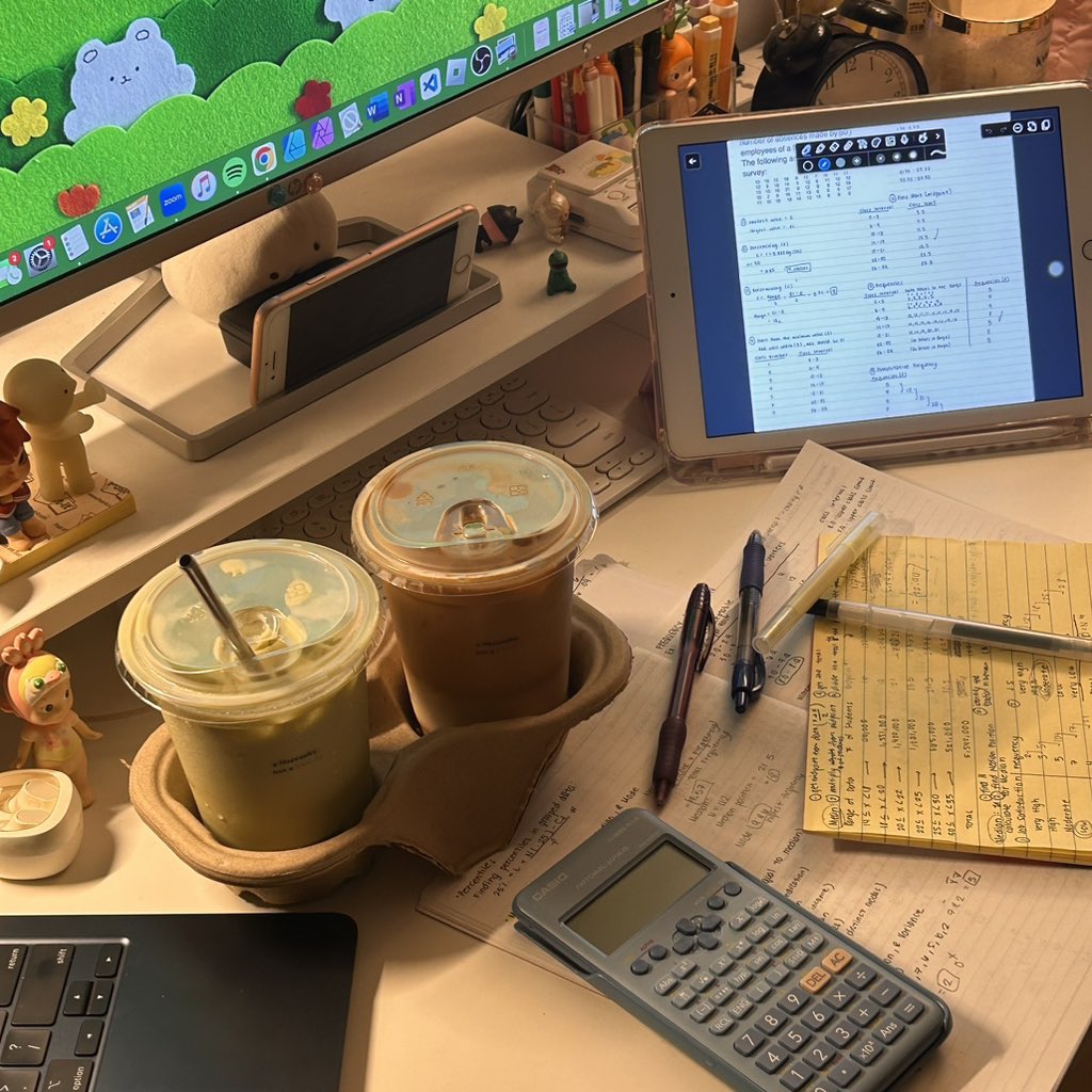 studying &amp; coffee🍃💻