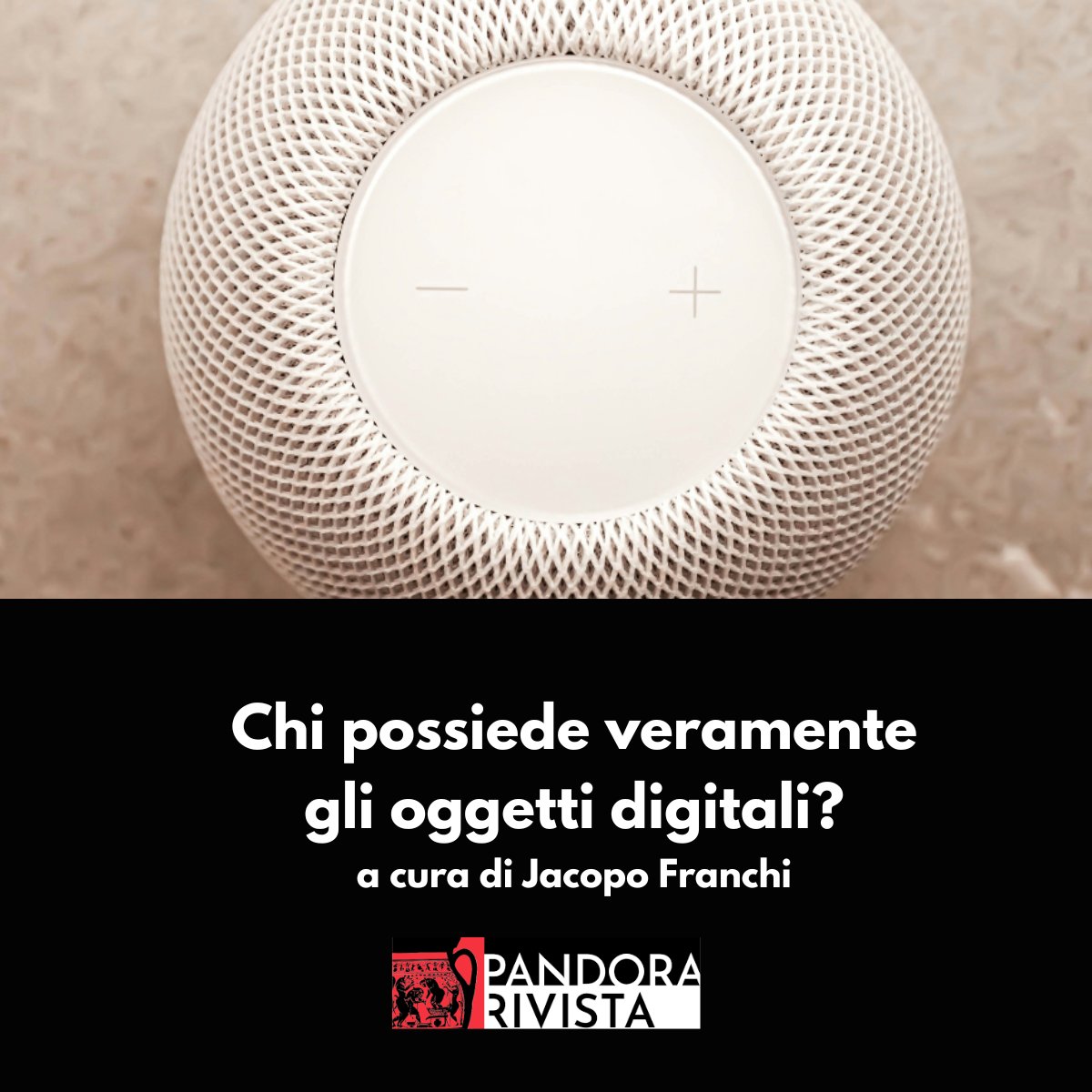 Jacopo Franchi 🇪🇺🇮🇹 (@jacopofranchi87) on Twitter photo Quali sono i vantaggi, quali i costi di un'economia fondata sull'accesso in luogo di un'economia fondata sul possesso degli oggetti connessi?
Su <a href="/pandorarivista/">Pandora Rivista</a> una mia riflessione a partire dai temi del libro "L'uomo senza proprietà": pandorarivista.it/articoli/chi-p…
<a href="/GiacomoBottos/">Giacomo Bottos</a> Quali sono i vantaggi, quali i costi di un'economia fondata sull'accesso in luogo di un'economia fondata sul possesso degli oggetti connessi?
Su <a href="/pandorarivista/">Pandora Rivista</a> una mia riflessione a partire dai temi del libro "L'uomo senza proprietà": pandorarivista.it/articoli/chi-p…
<a href="/GiacomoBottos/">Giacomo Bottos</a>