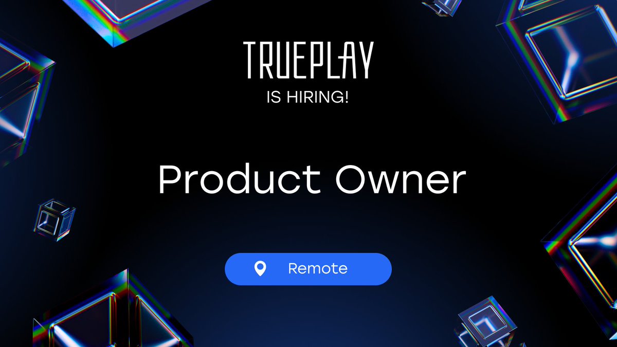 We're hiring a Product Owner at Trueplay!

Check all details and apply here trueplay.peopleforce.io/careers/v/1078…

#Career #JobAlert #ProductOwner #CRM #Trueplay #iGaming