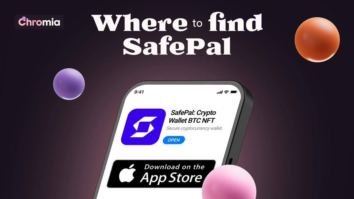 Chromia's tweet photo. "I want to use @safepal for my $CHR, but I don't know how"

We got you 👇

📱 Mobile Apps
App Store:
https://t.co/7JfwEgNvUZ

✅ Google Store:
https://t.co/Ptsx42q2bi

🫡 Hardware Wallet
Integration through the SafePal website:
https://t.co/rZhBZ7nj2y https://t.co/DeL2tAWswx