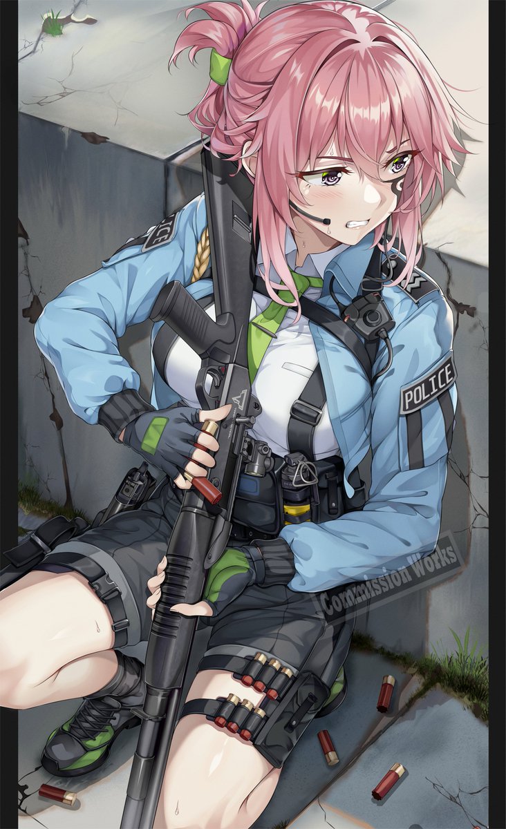 POLICE WOMAN ー『Benelli m4』警察官 
Commission work done.....