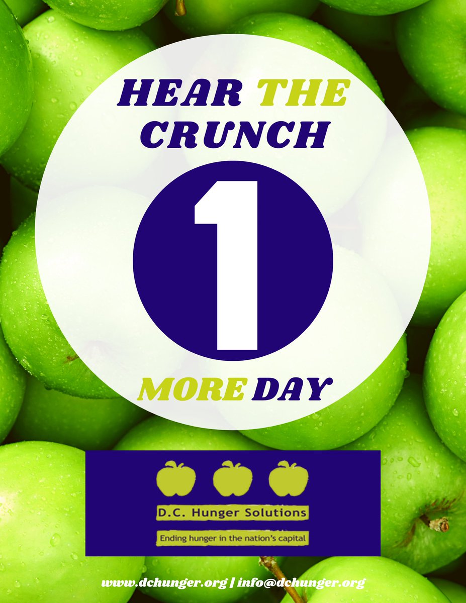 Get your apples ready! 🍏🍏 One more day until we Hear the DC Crunch!! #NSBW25