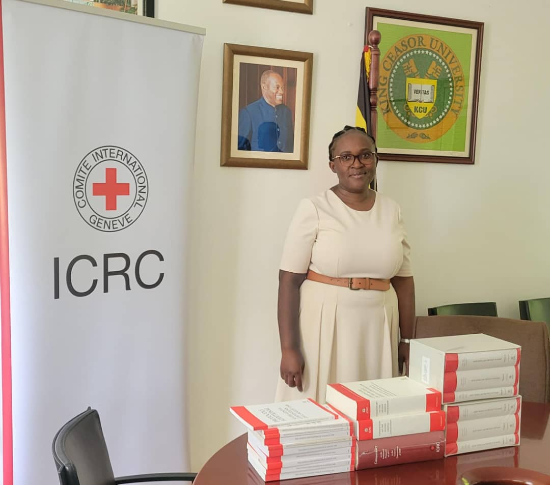 KingCeasorUni's tweet photo. 📚The International Committee of the Red Cross (ICRC) has generously donated International Humanitarian Law books to KCU🎓📖  .This contribution, received will greatly enhance legal education and research at KCU.  We extend our heartfelt gratitude to @ICRC. #kingceasoruniversity https://t.co/JiIr5EnIHL