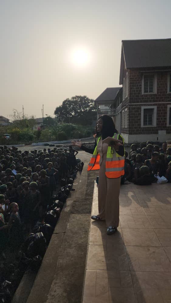 SLIE_Official's tweet photo. ng. Jamilatu, Ing Zouibatu, Ing. Kadiatu, and Ing. Melvina visited and celebrated World Engineering Day 2025 with the pupils of the Annie Walsh Memorial School, inspiring the next generation of engineers!

#WorldEngineeringDay2025

#SLIE

#FutureThroughEngineering https://t.co/K1JYSebLxL
