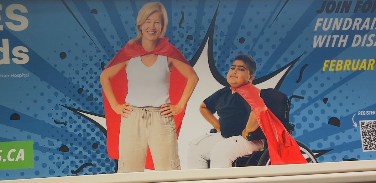 Riding the #TTC this morning? You might have seen my son and me, wearing our capes to raise awareness for <a href="/HBKidsHospital/">Holland Bloorview</a>. It's #CapesforKids week - every dollar raised supports kids with disabilities. fundraise.capesforkids.ca/capes2025/laur…