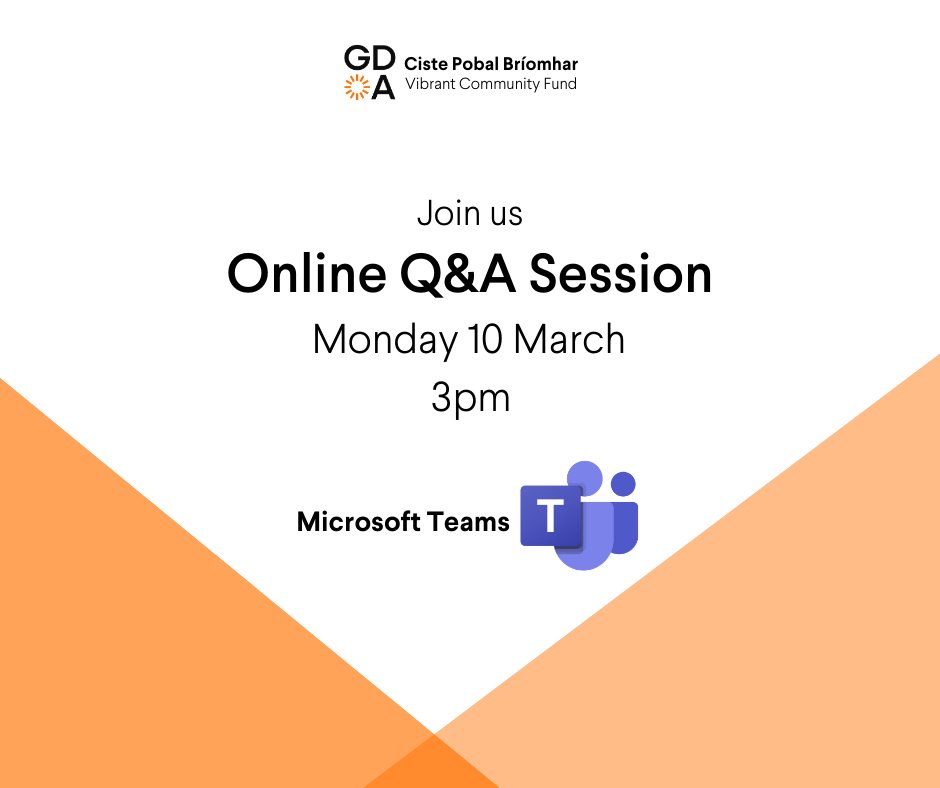 📢 Vibrant Community Fund Q&amp;A Session! 💬

Got questions about the fund or the online application? Join our live Q&amp;A on Microsoft Teams!

📅 Mon, 10 March ⏰ 3PM
🔗 Join here: bit.ly/3QGgSvB
Get the info you need—see you there! 🌟 #VibrantCommunityFund