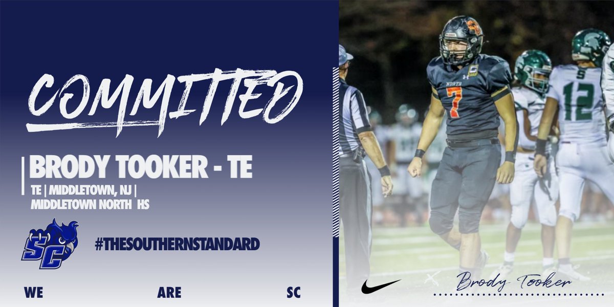 Welcome to SCSU <a href="/brodytooker/">Brody Tooker</a> 
great to have you. Coming up from the Jersey Turnpike.  #WeAreSC #TheSouthernStandard