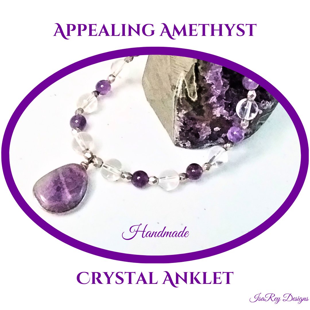 isareydesigns's tweet photo. 💜Step into Serenity & Elegance💜
Appealing Amethyst Crystal Anklet
Enhance your energy and style with this One-of-a-Kind Crystal Anklet by IsaRey Designs💜
🤍🩷💜Only One Available💜🩷🤍
https://t.co/93ADPcSaJv
#CrystalAnklets #CrystalShop #IsaReyDesigns https://t.co/IOdTGdM1Zy