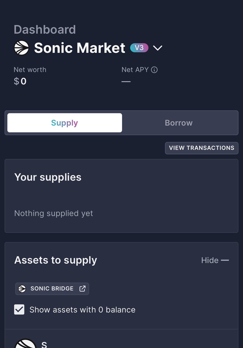 The greatest thing to happen to this chain is rebuilding the faith.  <a href="/SonicLabs/">Sonic Labs</a>  <a href="/aave/">Aave</a>  $S