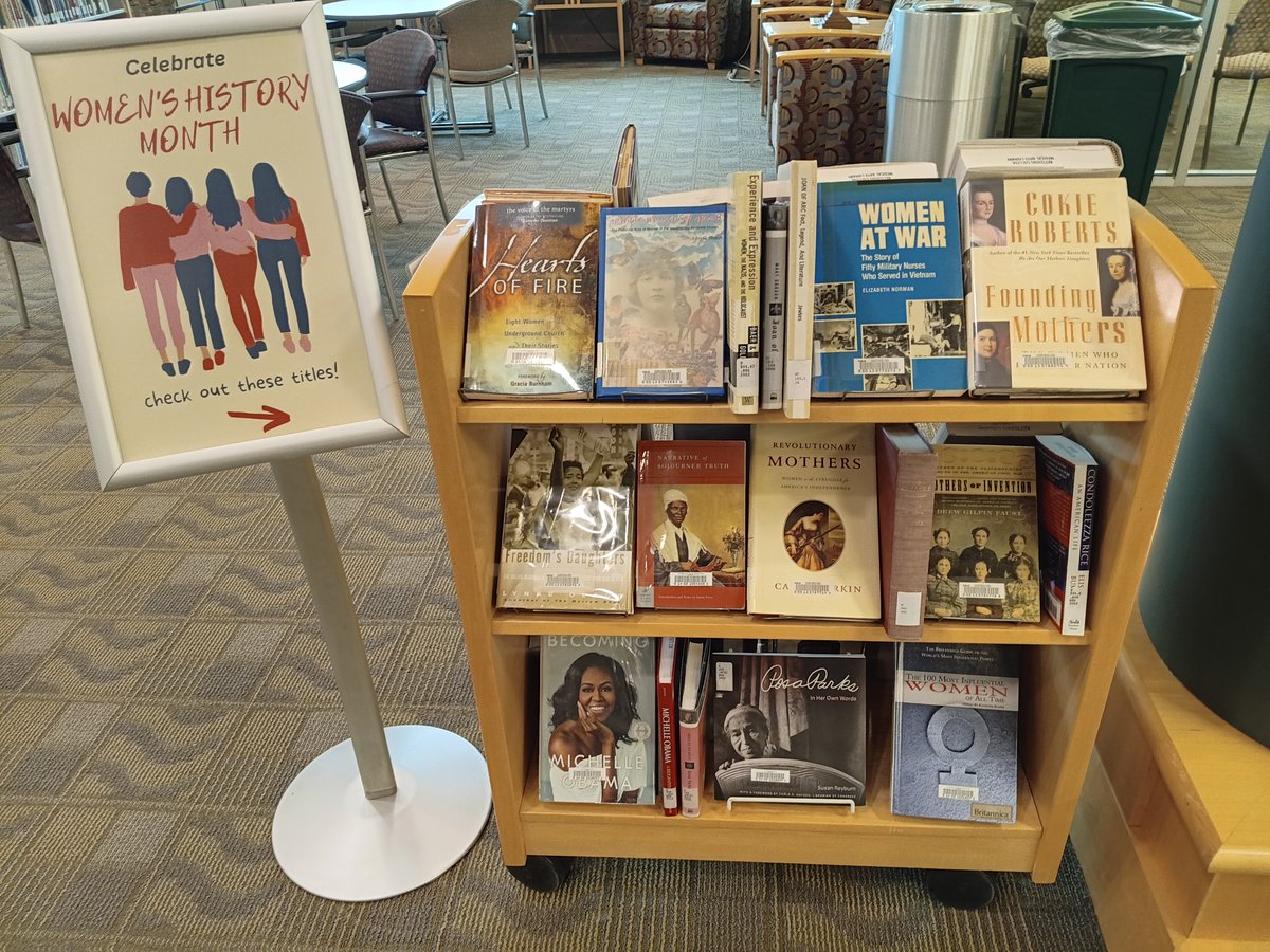 KetColLib's tweet image. It&apos;s #womenshistorymonth with plenty of great #readingmaterial here at your Kettering College - Library!
@KettCollege