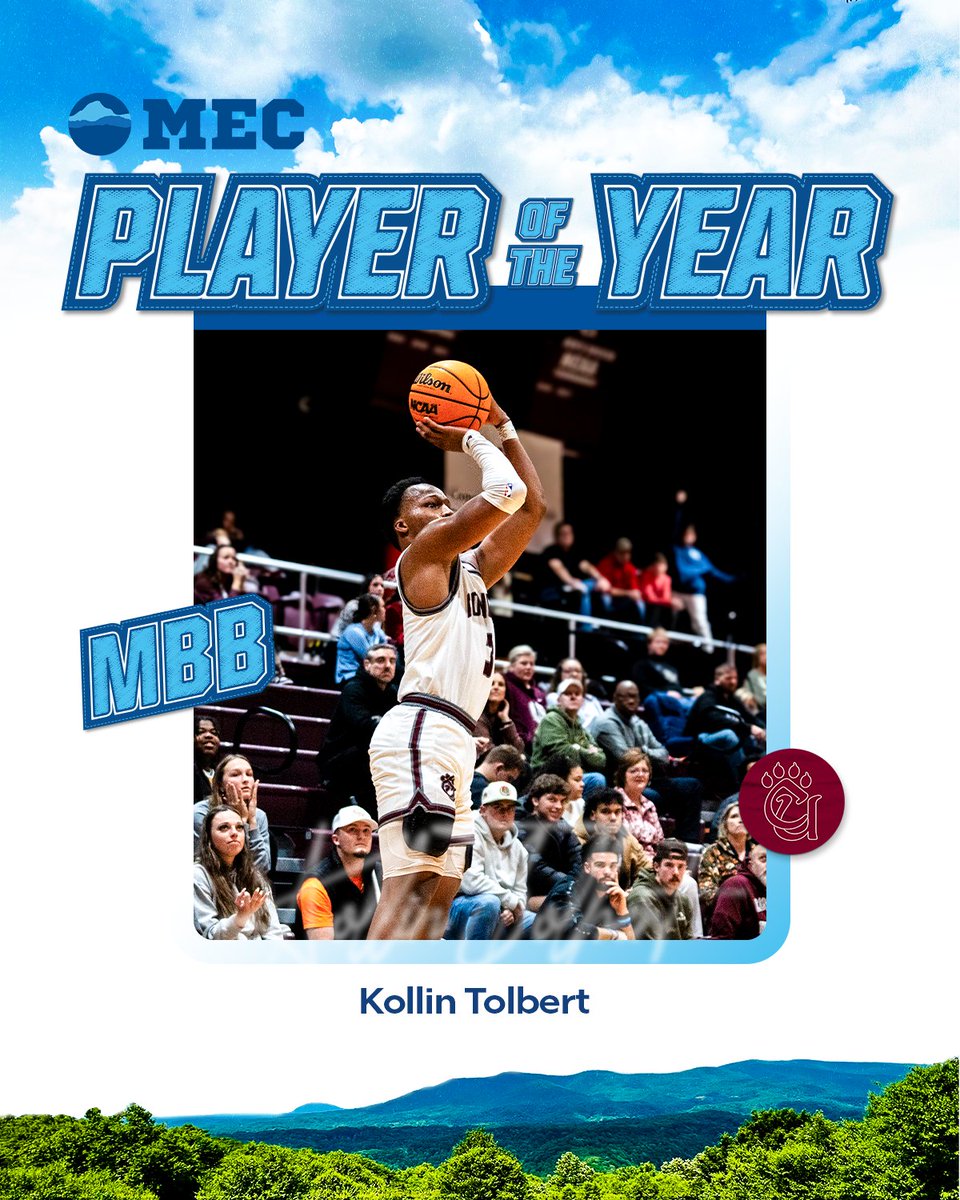 𝐏𝐋𝐀𝐘𝐄𝐑 𝐎𝐅 𝐓𝐇𝐄 𝐘𝐄𝐀𝐑

Concord's 𝙆𝙤𝙡𝙡𝙞𝙣 𝙏𝙤𝙡𝙗𝙚𝙧𝙩 has been named the Mountain East Conference Player of the Year for 2024-25! 🏀