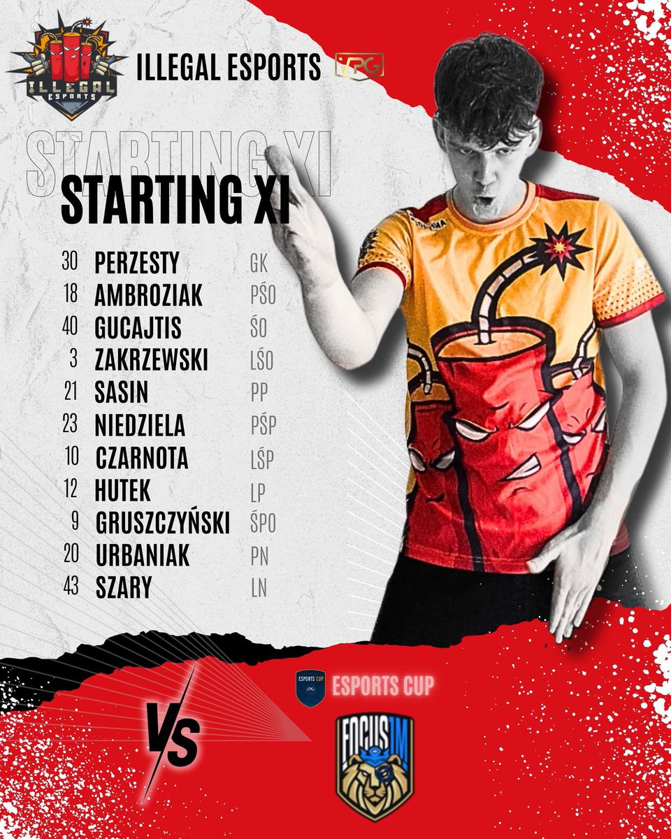 Illegal Esports (@illegalesports) on Twitter photo Dziś rozegramy niezwykle ciężki pojedynek w ćwierćfinale Pucharu <a href="/OfficialVPG/">Virtual Pro Gaming</a> <a href="/proclubs_weekly/">Pro Clubs Weekly</a> z <a href="/OneMindXI/">Focus 1Mind</a> 🇮🇹
Zaszliśmy już "daleko" w tych rozgrywkach i na naszej drodze po puchar zostały już same ekipy z najmocniejszej ligi w Europie🫡
🕒21:30 vs Focus One Mind Dziś rozegramy niezwykle ciężki pojedynek w ćwierćfinale Pucharu <a href="/OfficialVPG/">Virtual Pro Gaming</a> <a href="/proclubs_weekly/">Pro Clubs Weekly</a> z <a href="/OneMindXI/">Focus 1Mind</a> 🇮🇹
Zaszliśmy już "daleko" w tych rozgrywkach i na naszej drodze po puchar zostały już same ekipy z najmocniejszej ligi w Europie🫡
🕒21:30 vs Focus One Mind