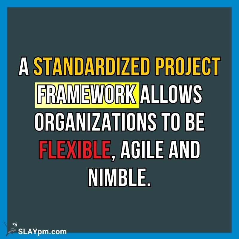 When everyone working on a project uses the same approach, the same tools, and the same templates, there is less confusion, rework and missed deadlines.