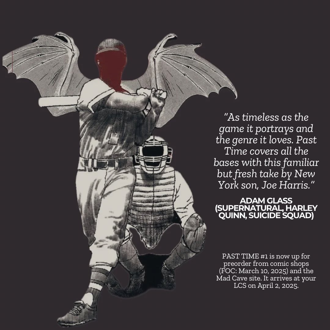Joe Harris (@joeharrisghost) on Twitter photo Old pal, <a href="/AdamGlass44/">Adam Glass</a> with some kind words for PAST TIME. Issue #1 is out in April… and hits FOC this Monday, 3/10! Old pal, <a href="/AdamGlass44/">Adam Glass</a> with some kind words for PAST TIME. Issue #1 is out in April… and hits FOC this Monday, 3/10!