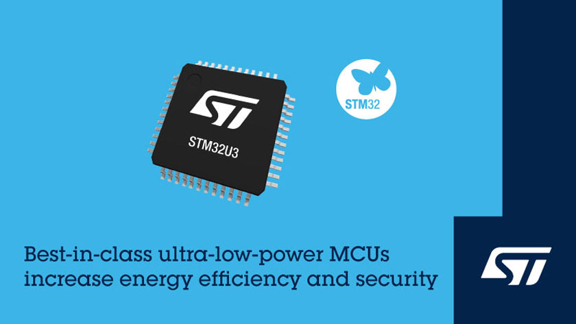 ElettronicaMer2's tweet image. I nuovi microcontrollori #STM32U3 di #STMicroelectronics sono destinate ai dispositivi IoT, che devono in genere funzionare per lunghi periodi senza manutenzione e con energia limitata, alimentati da una pila a bottone o da una fonte solare o termoelettrica ambientale. @ST_World