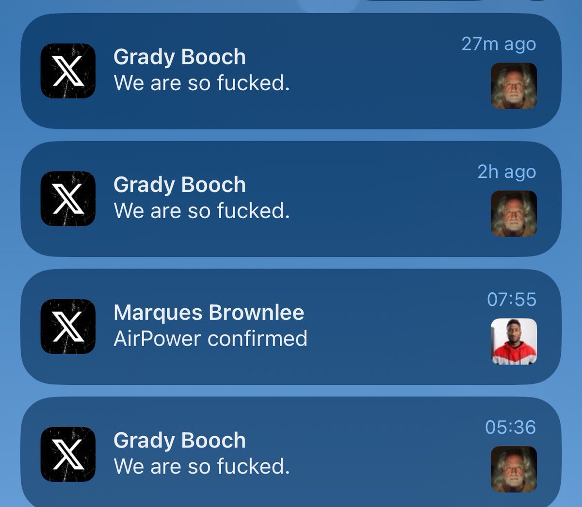 rocan's tweet image. I love how Apple Intelligence summarised the Twitter notifications LOL it totally ignored @Grady_Booch it’s like it does not like swearing. It’s not overly useful but I guess it is sometimes entertaining. Not this time. Sometimes.