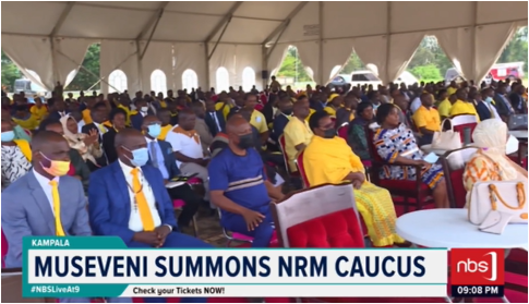 NBS Television (@nbstv) on Twitter photo President Museveni, also National Chairperson of the NRM, has summoned the NRM Parliamentary Caucus to State House Entebbe this Friday.
NRM Parliamentary Caucus spokesperson <a href="/HonAlexBrandon/">Kintu Alex Brandon</a> announced that the meeting will focus on the 2025/2026 budget priorities.
#NBSLiveAt9 President Museveni, also National Chairperson of the NRM, has summoned the NRM Parliamentary Caucus to State House Entebbe this Friday.
NRM Parliamentary Caucus spokesperson <a href="/HonAlexBrandon/">Kintu Alex Brandon</a> announced that the meeting will focus on the 2025/2026 budget priorities.
#NBSLiveAt9
