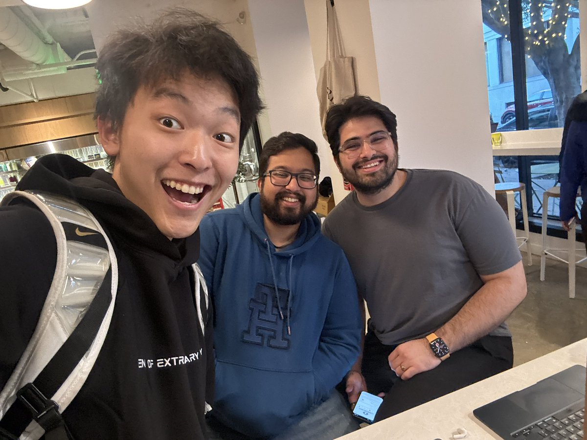 MahyadGhassemi's tweet image. Always love visiting SF—the builder energy there is unmatched 🔥
Great chats and random coffee-shop run-ins with awesome founders like @0xSigil, @simonfarshid, and @pineforesta, who are building really cool stuff ☕️