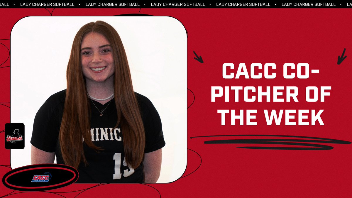 CONGRATULATIONS to DU softball player Emily Baxter on being named CACC Co-Pitcher of the Week!