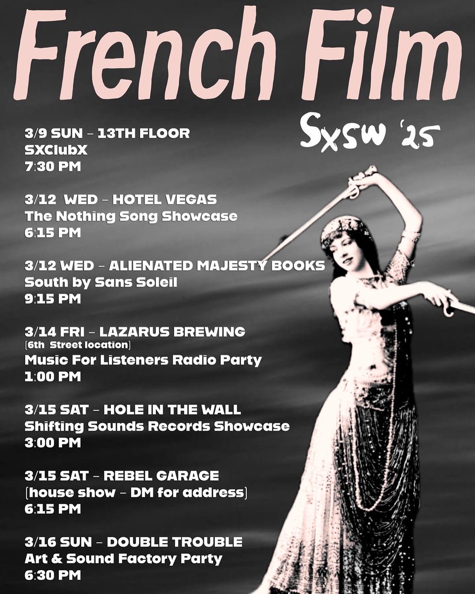 French Film (@frenchfilmtx) on Twitter photo Stoked to announce we are putting out a record with <a href="/thenothingsong/">Trish Connelly</a> & Better Days Will Haunt You in May!!! Here are all of our SXSW SHOW! Stoked to announce we are putting out a record with <a href="/thenothingsong/">Trish Connelly</a> & Better Days Will Haunt You in May!!! Here are all of our SXSW SHOW!