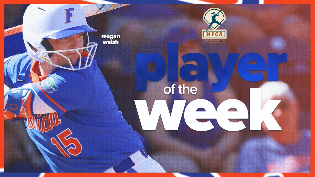 Congratulations to Reagan, the NFCA Player of the Week! ⭐️

#GoGators | <a href="/ReaganWalsh17/">Reagan Walsh</a>