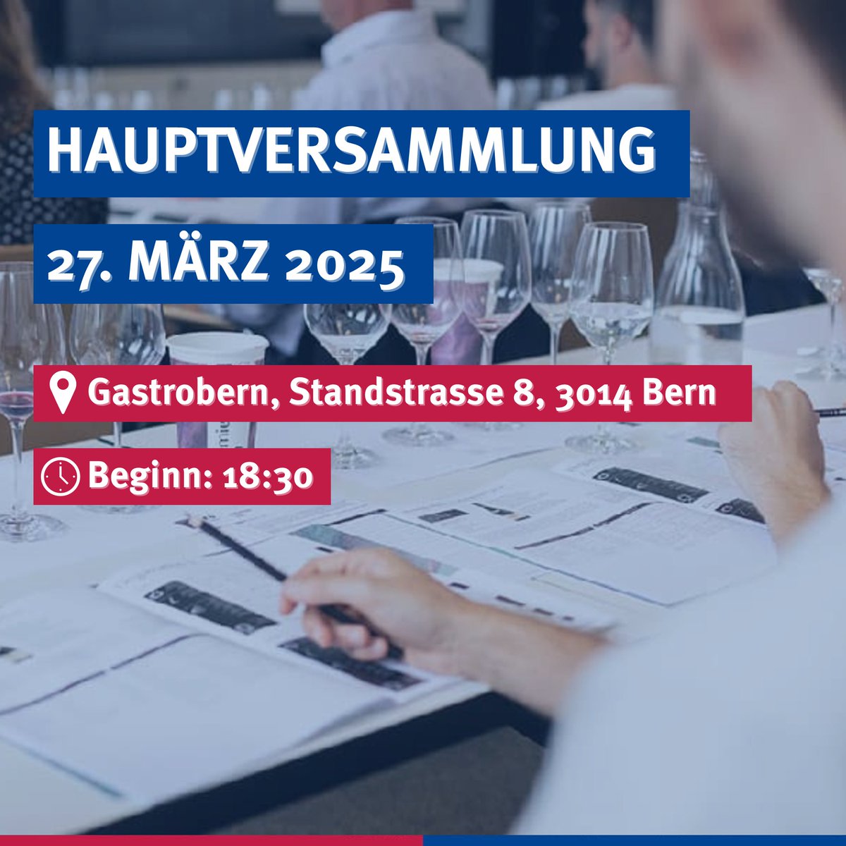 🗓️ Am 27. März findet unsere Hauptversammlung statt! Auf dem Programm stehen u.a. die Vorstandswahlen sowie die Kreierung einer neuen Sektion. Kommt vorbei!