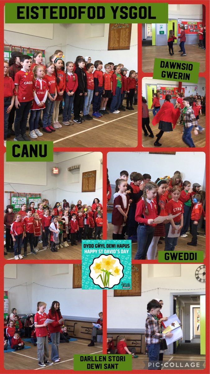 Prynhawn hyfryd yn dathlu Dydd Gwyl Dewi yn Eisteddfod Ysgol! Da iawn pawb am gystadlu 🏴󠁧󠁢󠁷󠁬󠁳󠁿A wonderful afternoon celebrating St David’s Day! Well done to everyone for competing! 🏴󠁧󠁢󠁷󠁬󠁳󠁿<a href="/Urdd/">Urdd Gobaith Cymru</a>