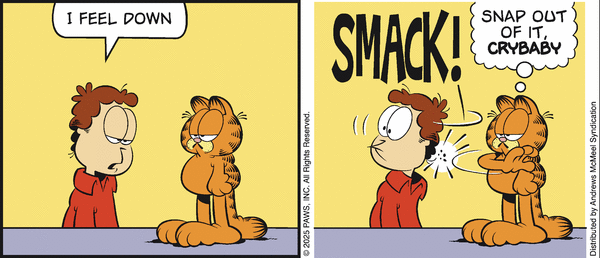 garfield without the third panel tweet media