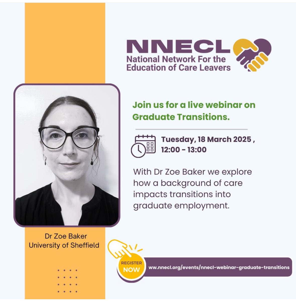 NNECL (@_nnecl) on Twitter photo Care experienced graduates face distinct challenges in securing and progressing in graduate employment without the social capital of a traditional family networks.
How does a background of care affect transitions into graduate employment?
nnecl.org/events/nnecl-w⦠Care experienced graduates face distinct challenges in securing and progressing in graduate employment without the social capital of a traditional family networks.
How does a background of care affect transitions into graduate employment?
nnecl.org/events/nnecl-wā¦