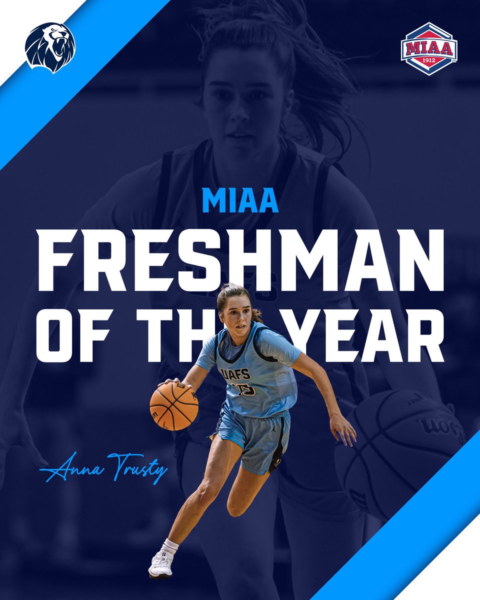 Congrats to <a href="/Shockhoops/">Shock Hoops</a> alum <a href="/annatrusty2/">Anna Trusty</a> for being named the <a href="/TheMIAA/">The MIAA</a> Freshman of the year ! She also made the All-MIAA 3rd team.  Huge freshman season for this one !
