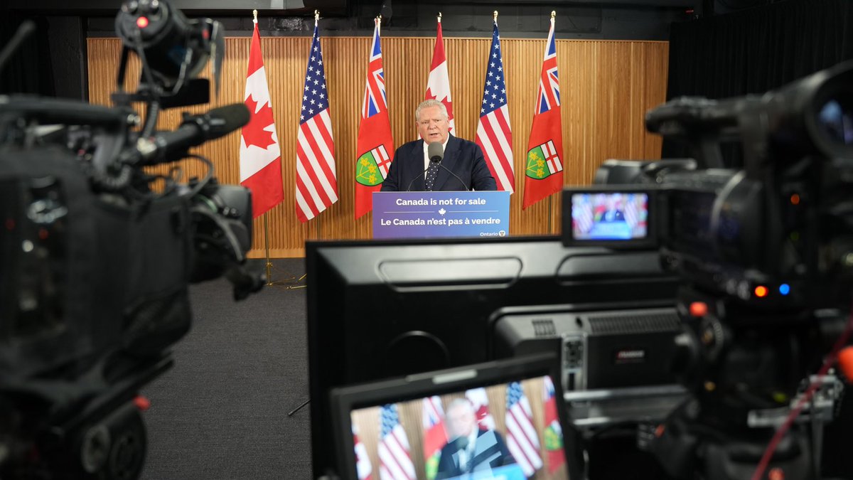 Canada and Ontario didn’t start this trade war with President Trump, but Team Canada is ready to win it. 

As a first step in our response, Ontario will rip up our contract with Starlink, take U.S. alcohol off LCBO’s shelves and ban U.S. companies from government procurements.