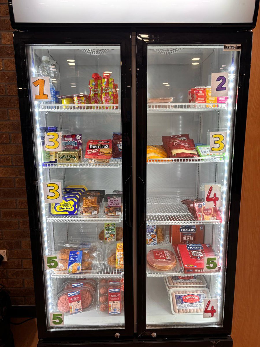 Larder is stocked ready for tomorrow