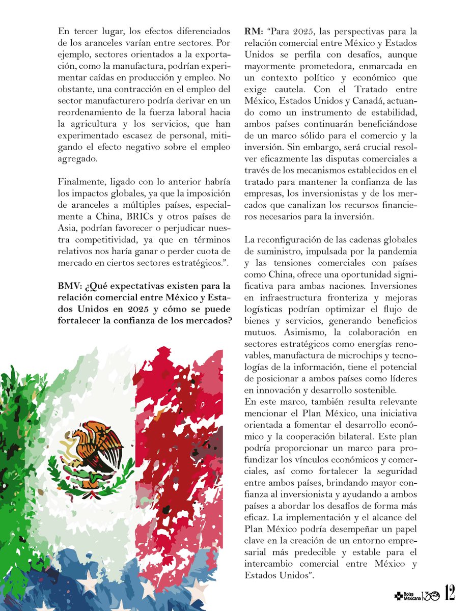 BMVMercados's tweet image. ¿Cómo impactará el Plan México en el comercio con EE. UU.? Este plan busca mayor estabilidad y predictibilidad en el mercado. @RodMariscal, Economista en Jefe de la @Hacienda_Mexico, analiza los retos y oportunidades.
Lee más: 🔗bmv.com.mx/docs-pub/ASSET…
#Economía #Comercio…