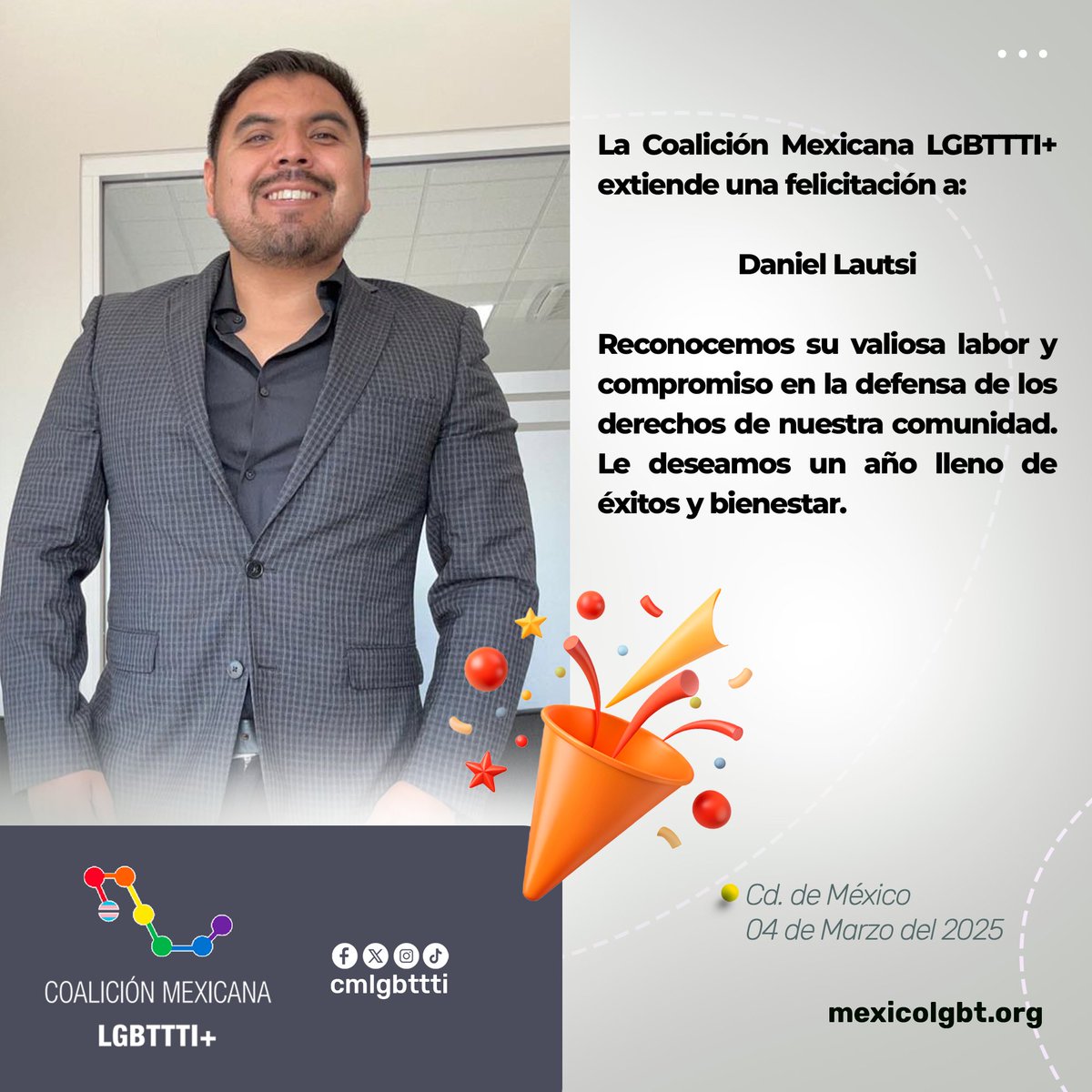 cmlgbttti's tweet photo. ¡Felicidades! @OscarDanieliec6 en este nuevo año que inicia para tí. https://t.co/17OrCdyoXJ