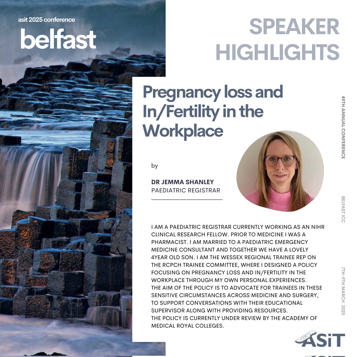 💬 Breaking the Silence: Pregnancy Loss &amp; In/Fertility in the Workplace 🤍👩‍⚕️

How do we support trainees facing pregnancy loss or infertility in medicine and surgery? Dr Jemma Shanley, Paediatric Registrar and NIHR Clinical Research Fellow, is leading the way in advocacy and