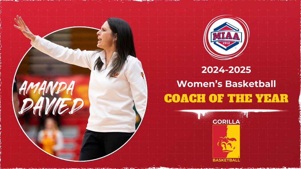 Pitt State Athletics 🦍 (@pittstgorillas) on Twitter photo 🚨COACH OF THE YEAR🚨
Pitt State's Amanda Davied is the MIAA Women's Basketball Coach of the Year 🦍🏀
Davied led the Gorillas to a 26-3 record and their first MIAA Championship since 2016.
<a href="/GorillasWBB/">Pitt State Women's Basketball 🏀</a>|<a href="/pittstate/">Pittsburg State</a>|<a href="/ADPittState/">Amanda Davied</a> 🚨COACH OF THE YEAR🚨
Pitt State's Amanda Davied is the MIAA Women's Basketball Coach of the Year 🦍🏀
Davied led the Gorillas to a 26-3 record and their first MIAA Championship since 2016.
<a href="/GorillasWBB/">Pitt State Women's Basketball 🏀</a>|<a href="/pittstate/">Pittsburg State</a>|<a href="/ADPittState/">Amanda Davied</a>